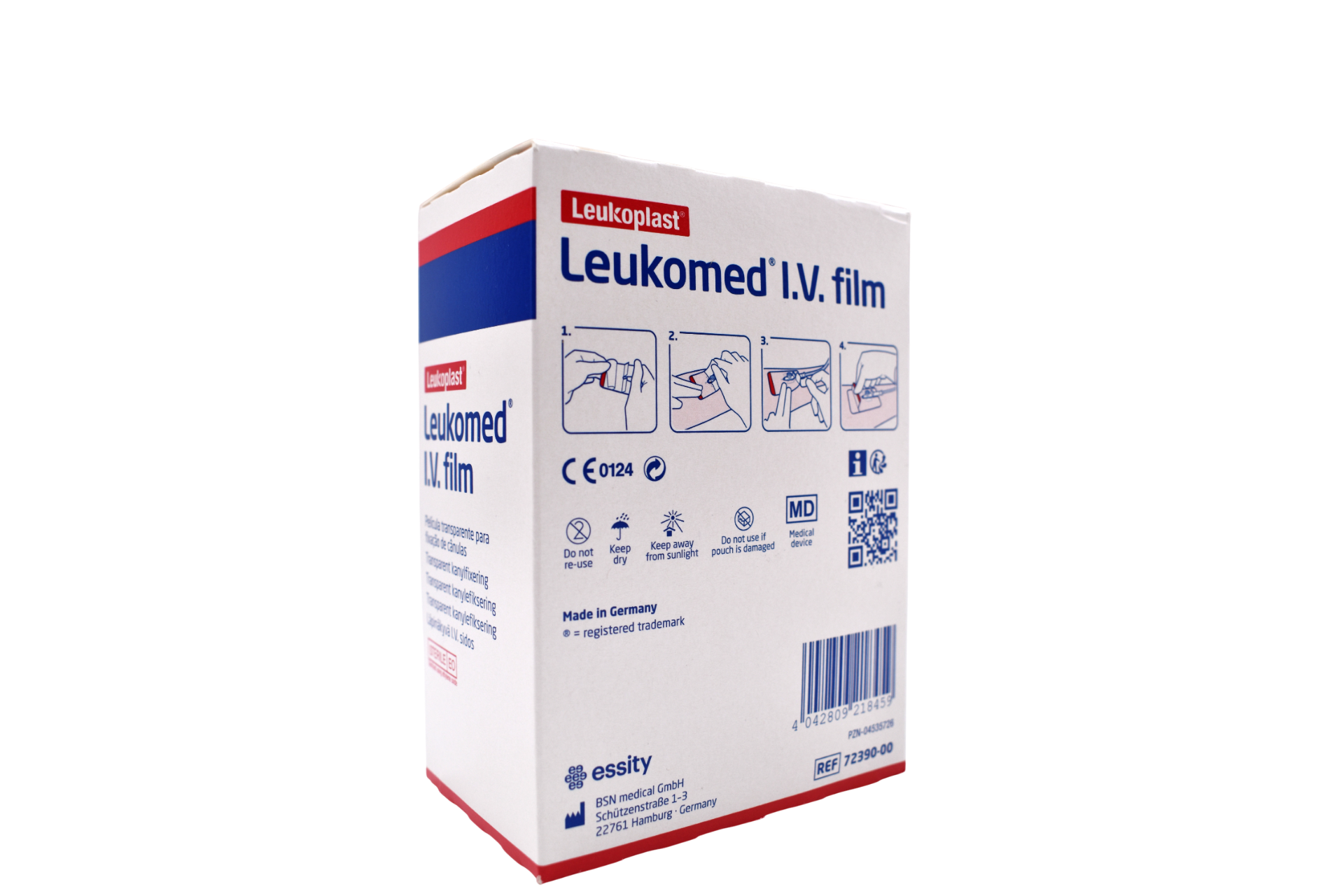 Leukomed® I.V. film, Fixierpflaster steril, transparent